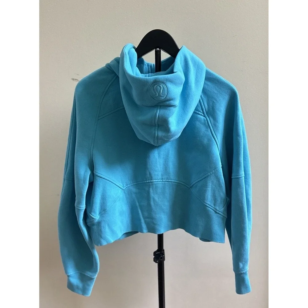 Lululemon Scuba Oversized Half Zip Hoodie Size XS/S Electric Turquoise